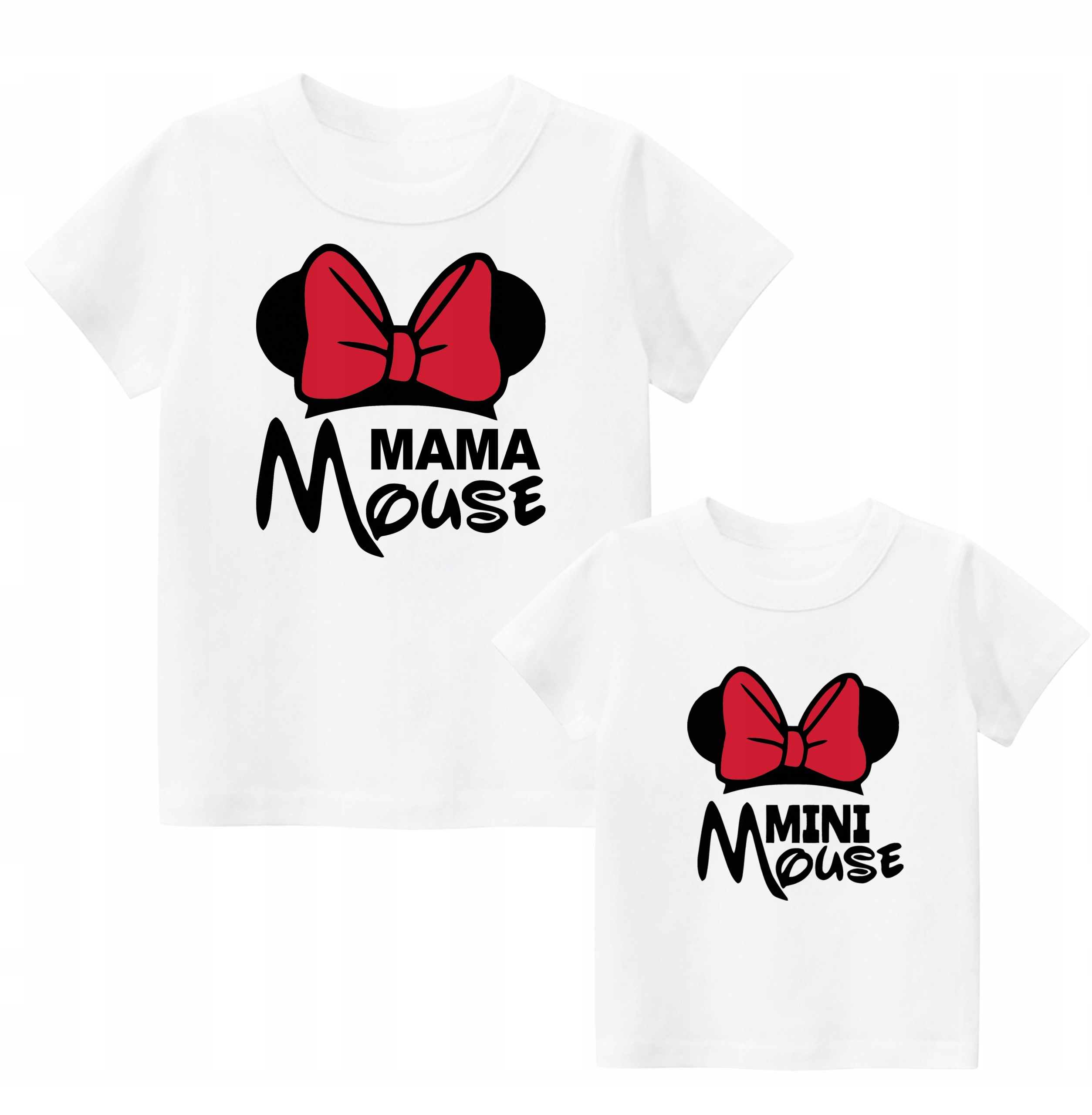 ZESTAW 2 koszulki MAMA CÓRKA Minnie Mouse prezent