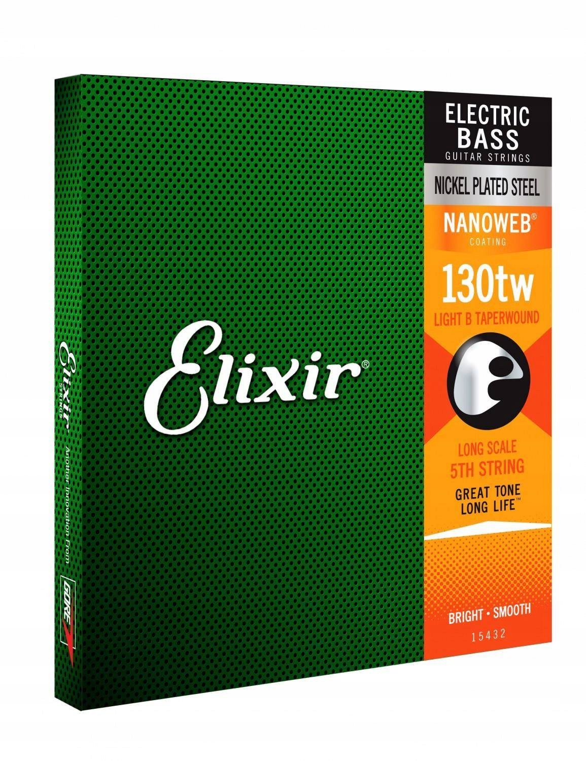 Elixir 15432 NanoWeb 130TW - struna 5 Medium do gitary basowej