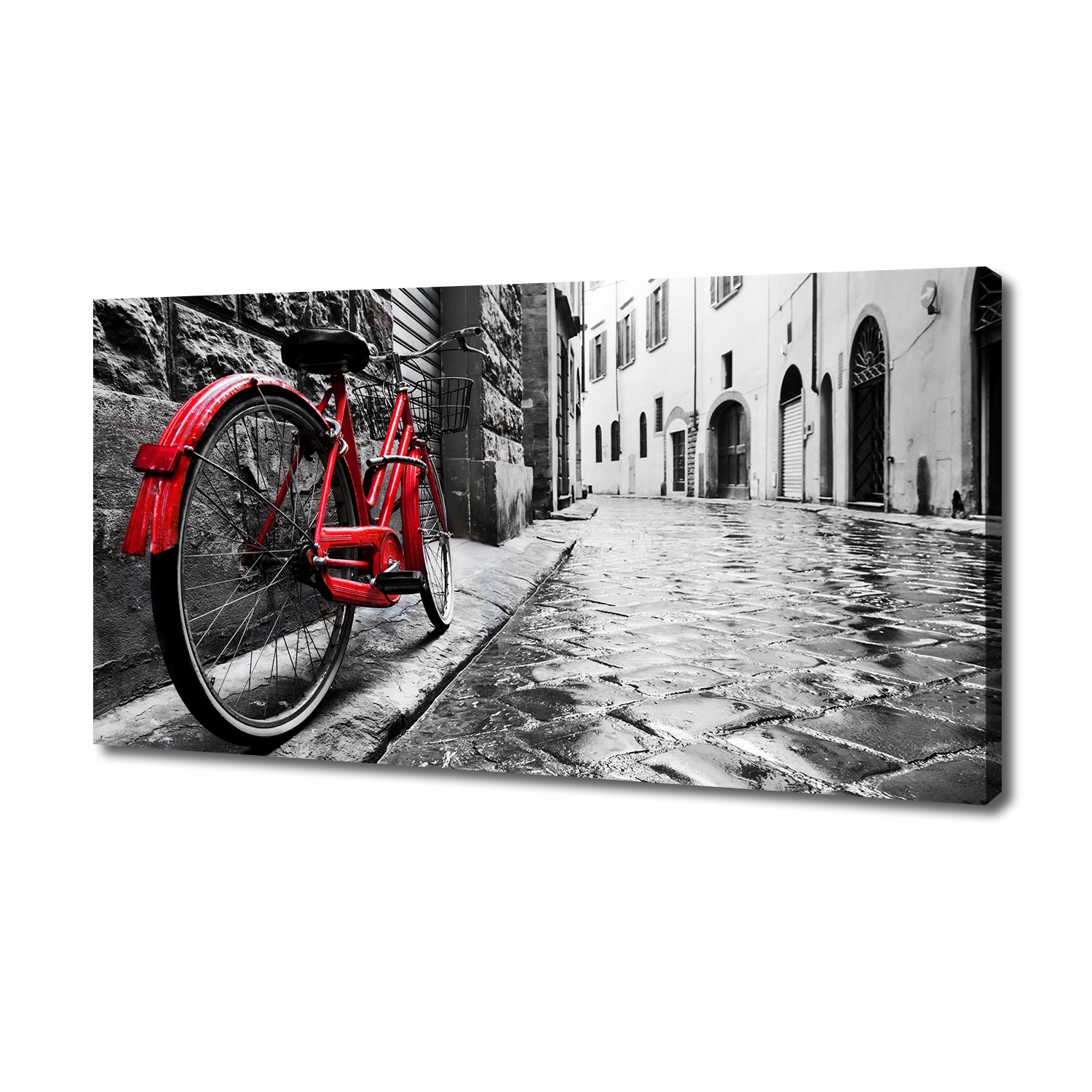 

Foto obraz na płótnie Czerwony rower 140x70 cm