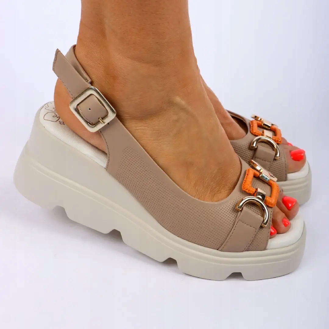 Dámské sandály Artiker 56C2208 béžové 41, Béžová