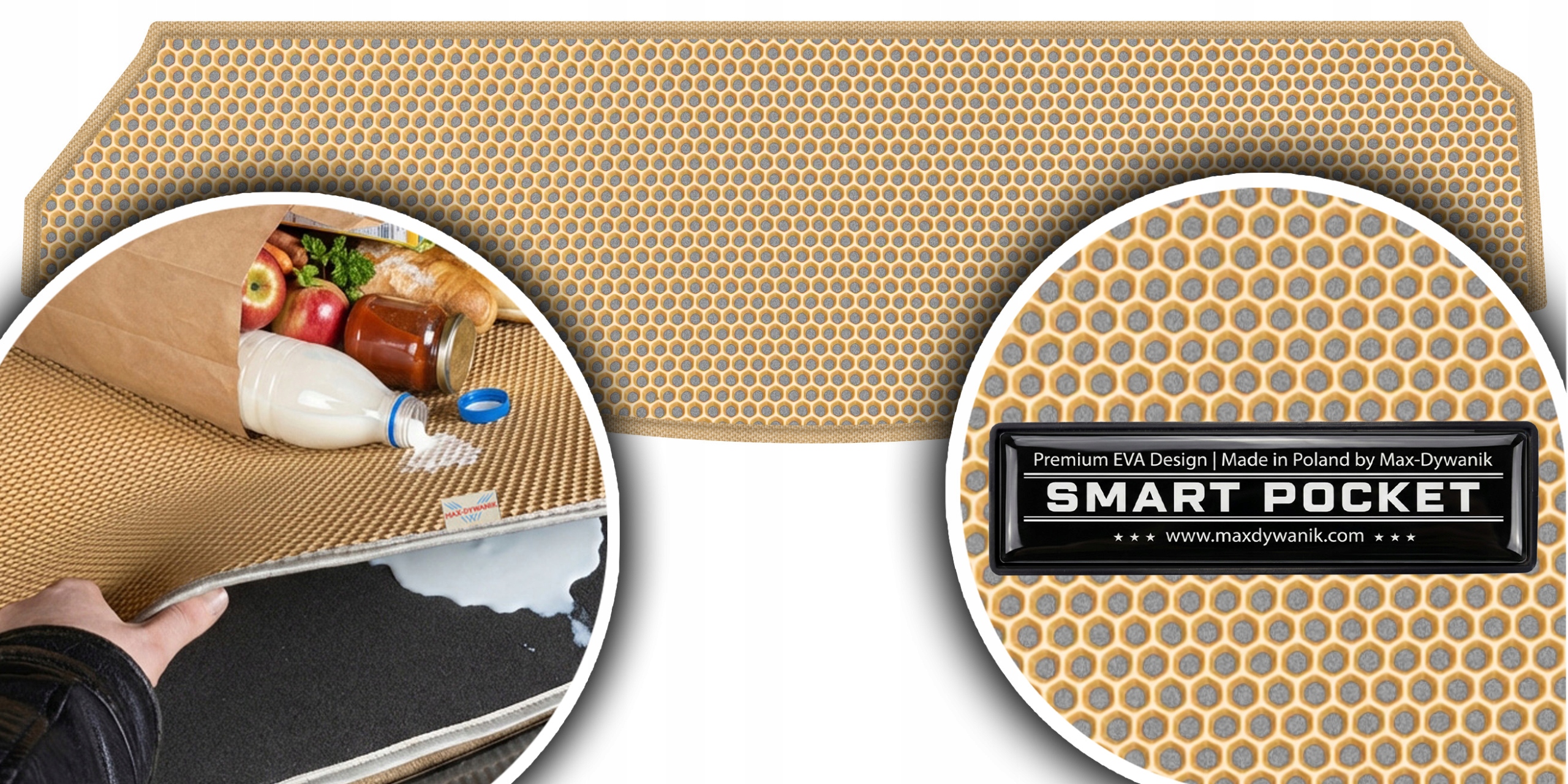 Renault Grand Scenic III 2017-2022 Vložka do kufru Eva Smart Pocket Béžová