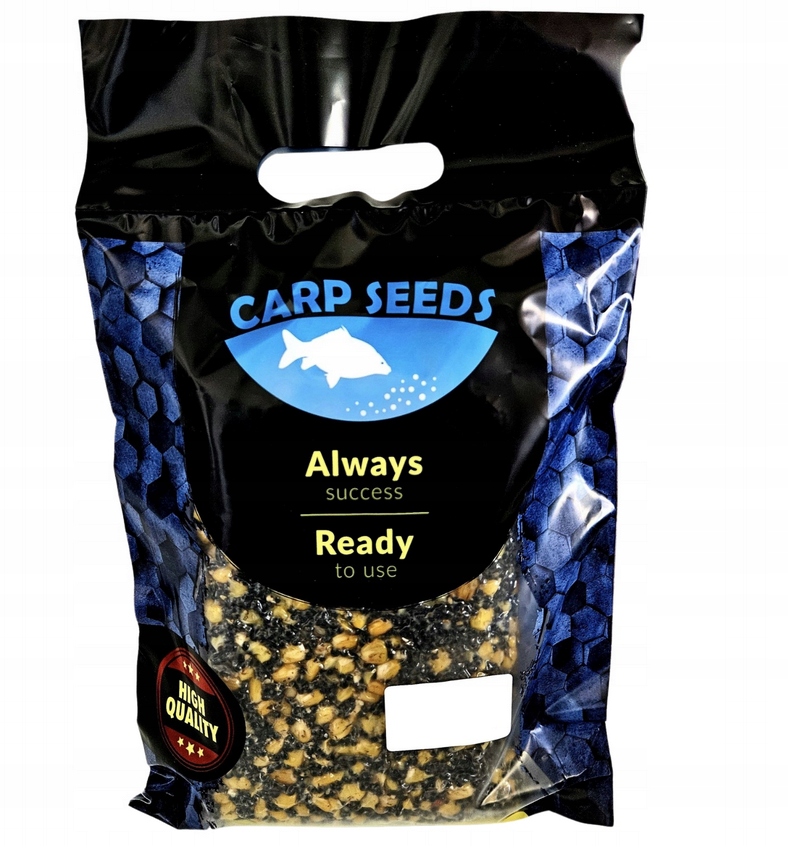 Carp Seeds Miks B Konopie Kukurydza 2kg gotowe ziarna
