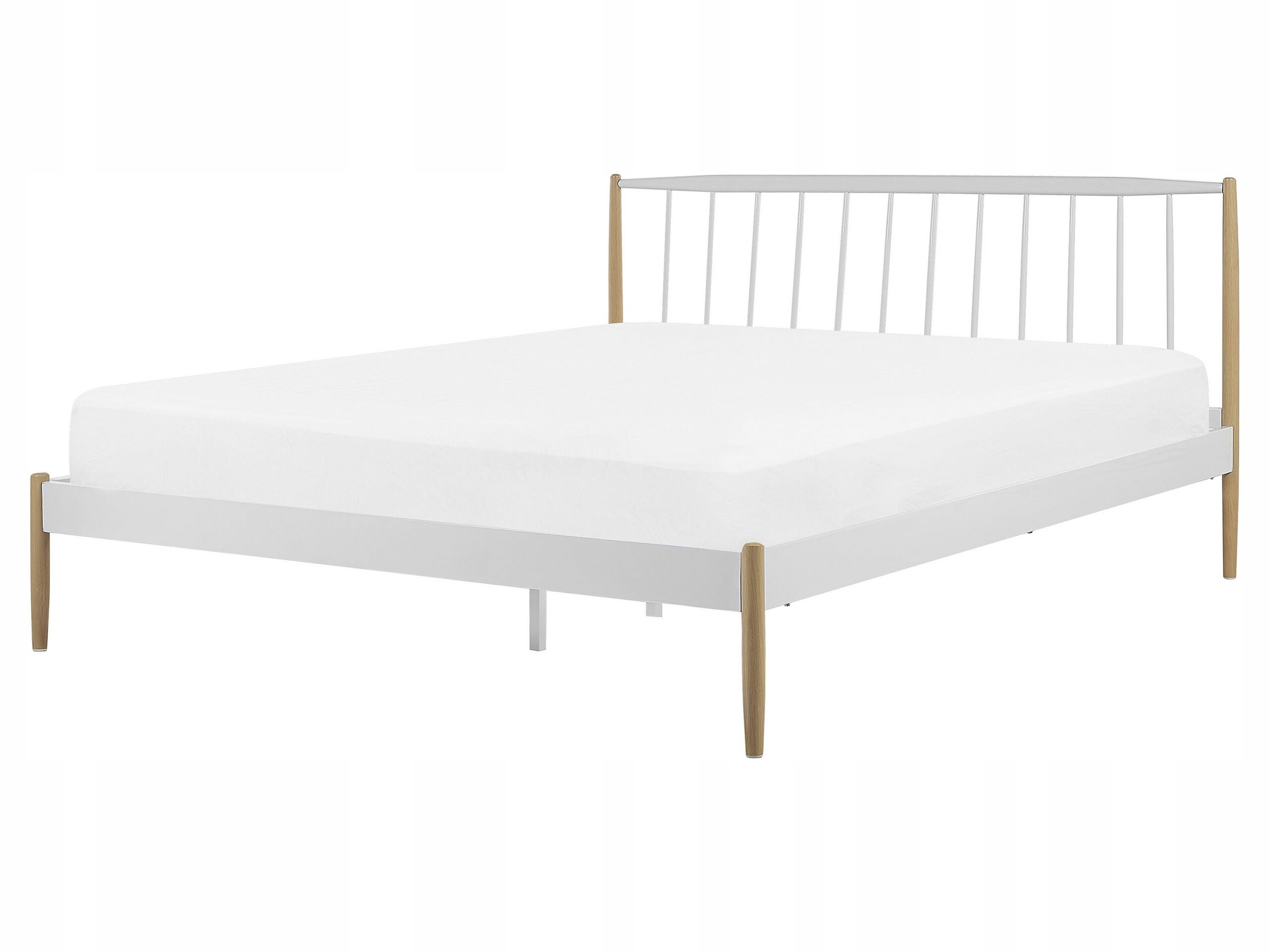 Łóżko metalowe rama stelaż 160x200 białe