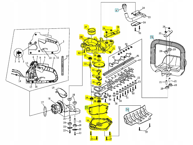 Sada převodovek Kit Husqvarna HT5622 PR2322