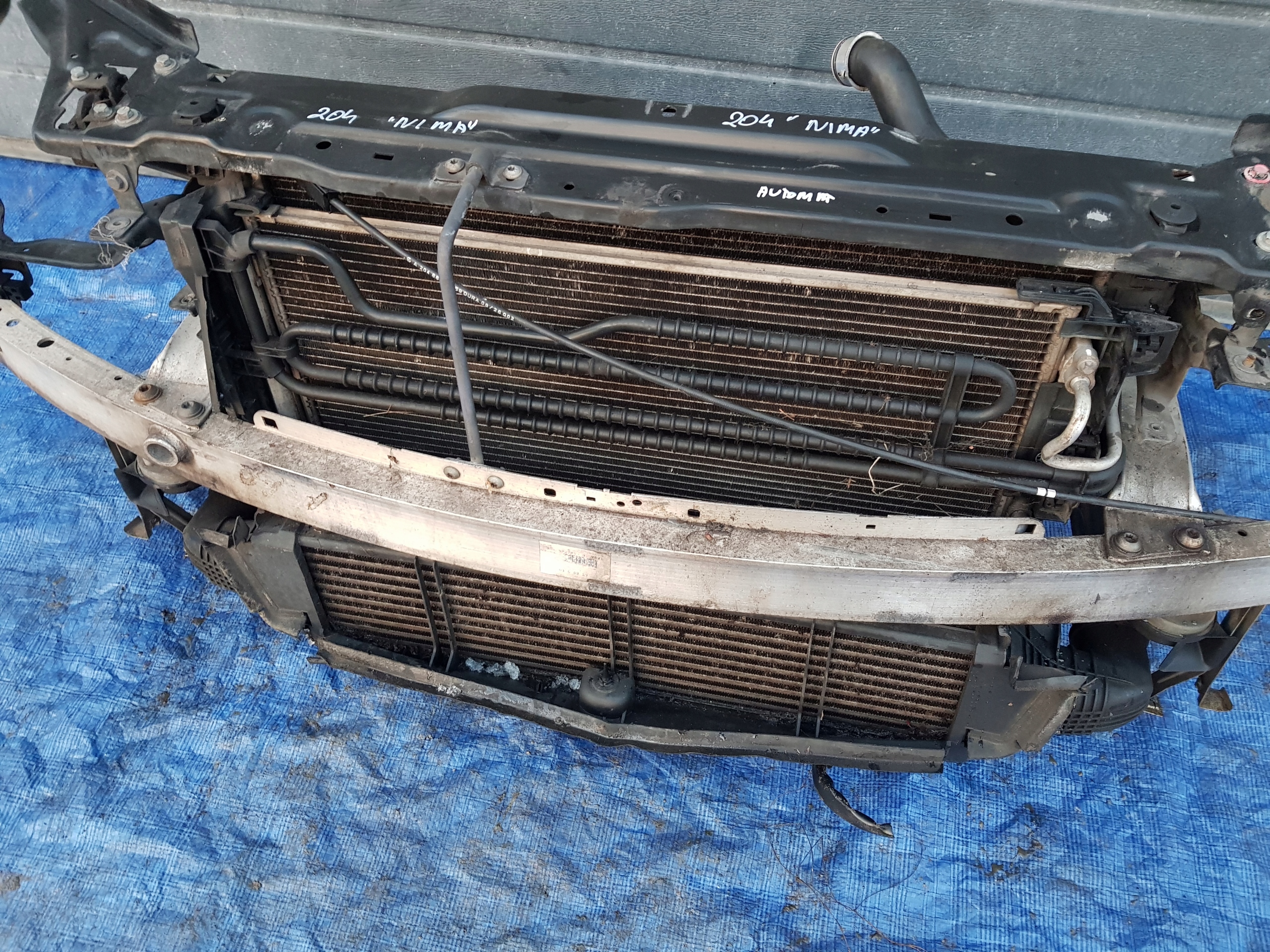 support panel for radiators radiator MERCEDES W204 2.2 CDI AUTOMAT