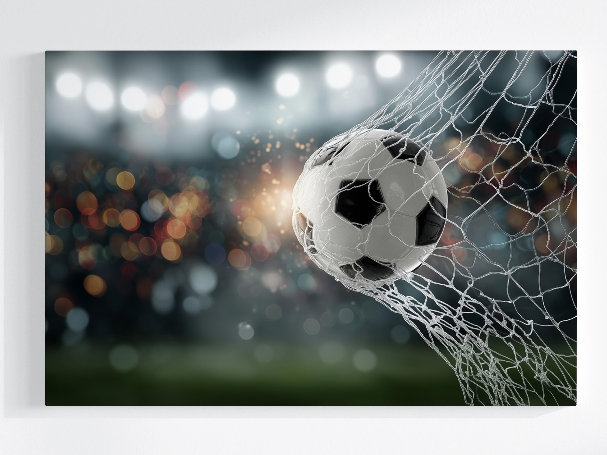 Obraz Na Plátně Canvas Fotbalová Branka Sport Stadion Zápas 120x80