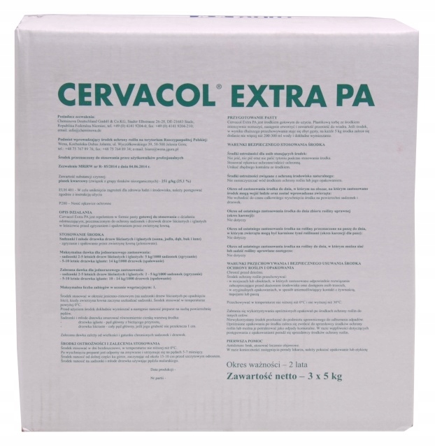 

Cervacol Extra Pa 15kg Cheminova
