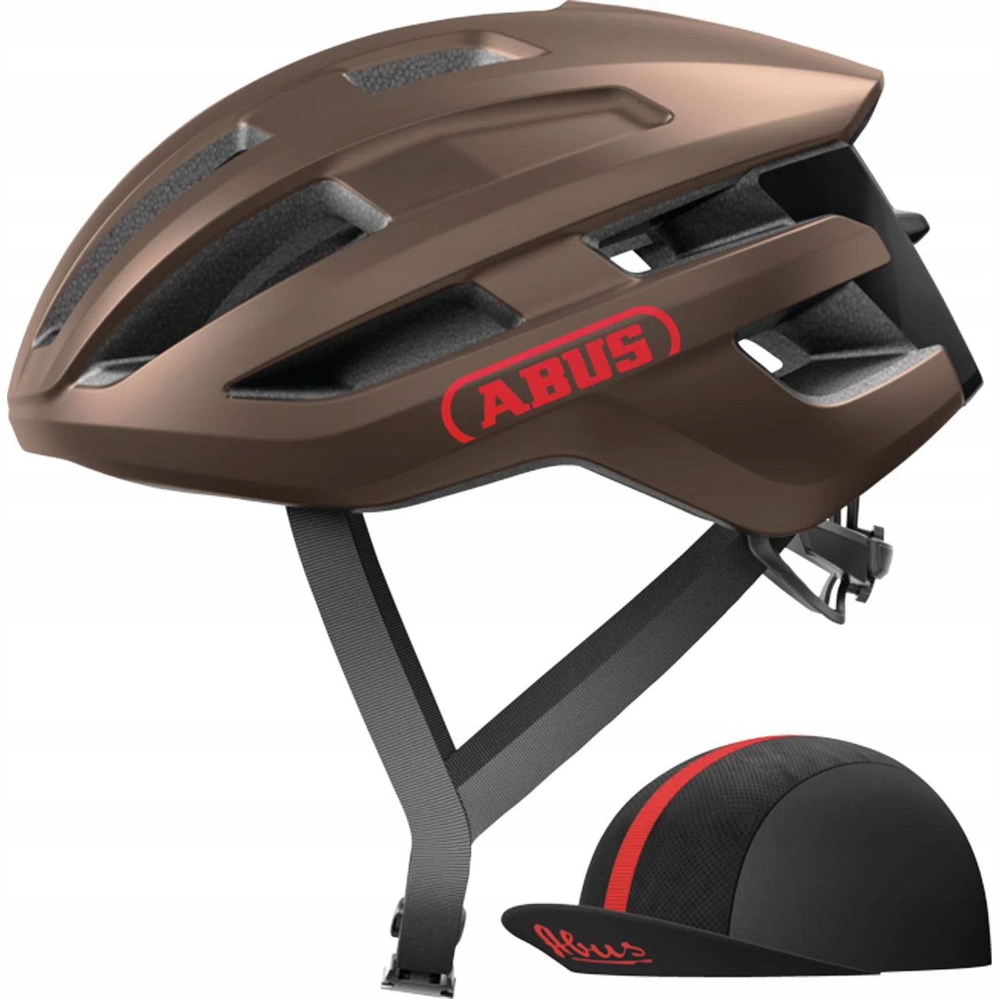 Silniční cyklistická přilba Abus Powerdome Ace metallic cooper L