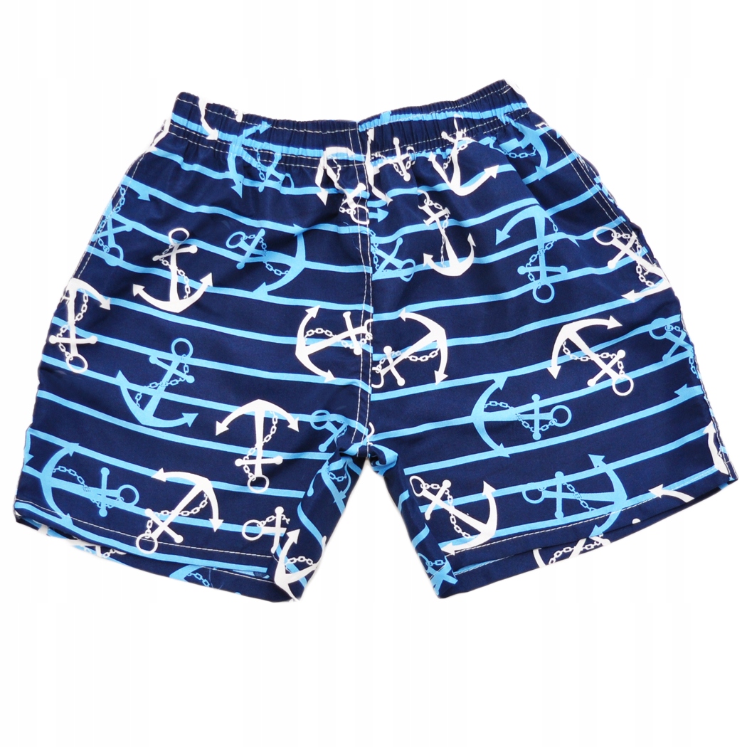 

Kąpielówki chłopięce szorty granat kotwica 128-134