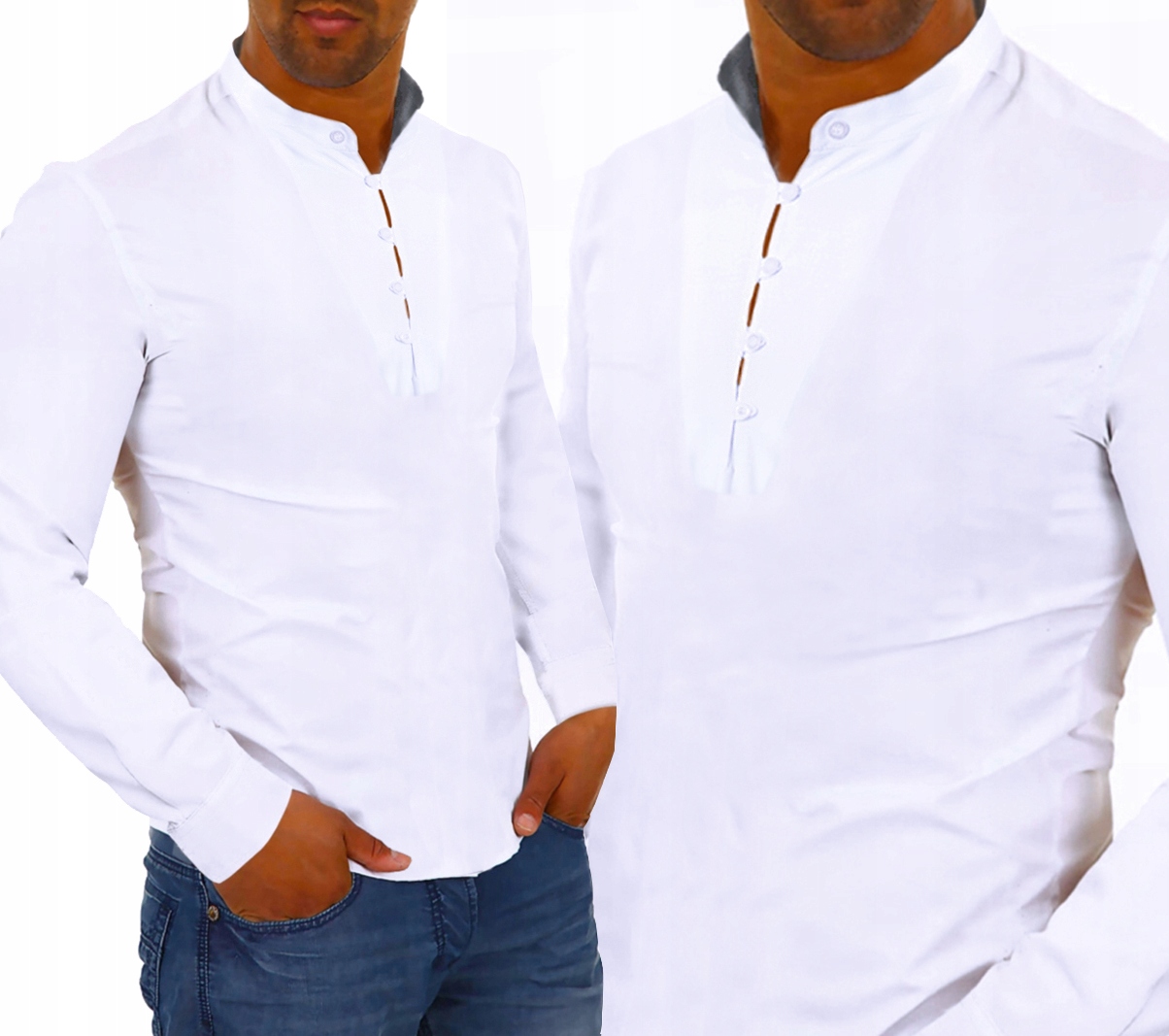 Pánská Košile Casual Se Stojáčkem Denní Hladká