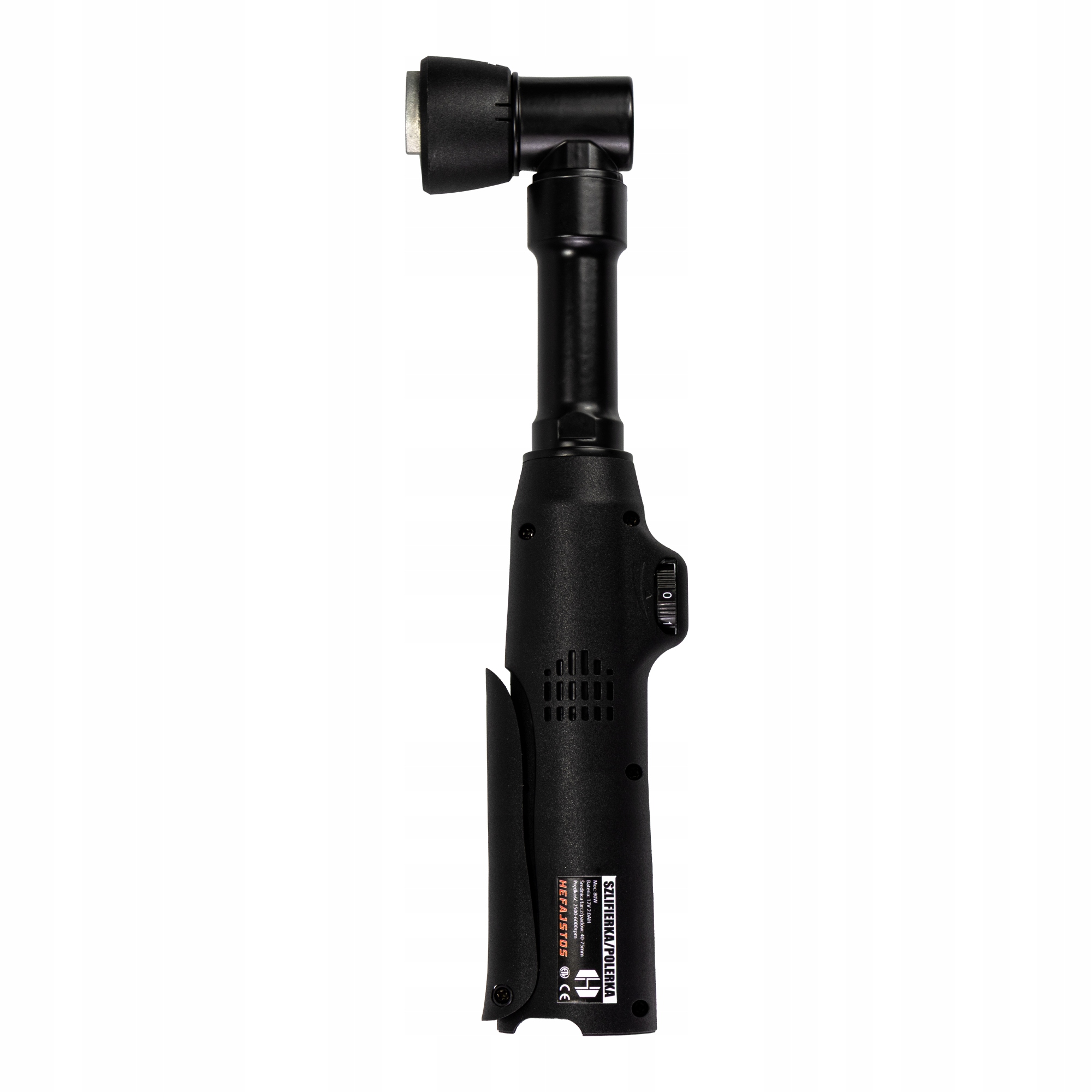 Polerka/Szlifierka akumulatorowa Hefajstos 12V 3 głowice 2x aku 80W