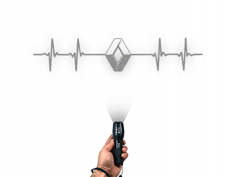 LINIA ŻYCIA RENAULT W02 - Naklejka na samochód na auto ODBLASKOWA Producent Inny