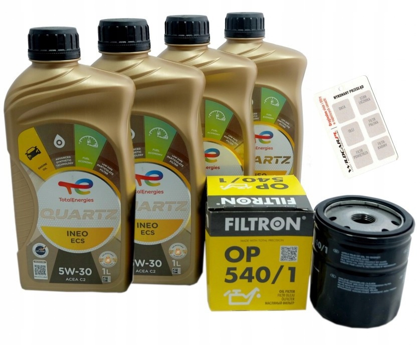 Filter olej 5W30 Citroen C3 C4 Cactus 1.2 68 82 Km