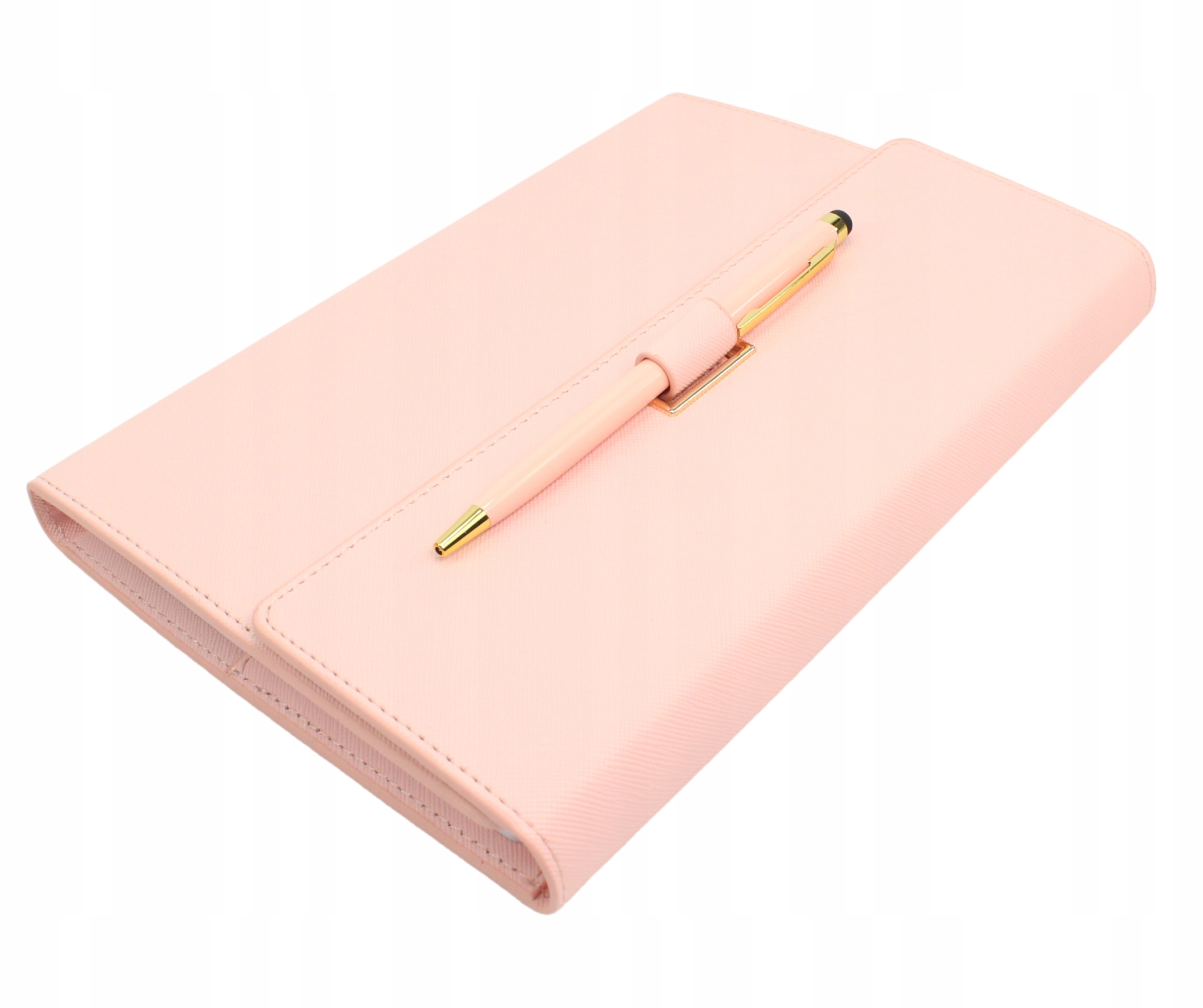 NOTES PLANER NOTATNIK A5 ORGANIZER WIZYTOWNIK ZESZYT LINIE EKO SKÓRA RÓŻOWY Rodzaj notes