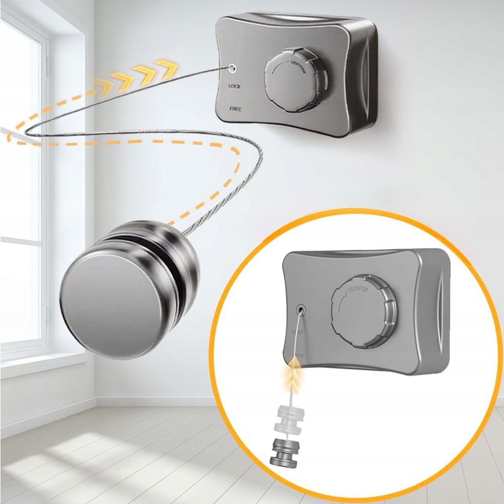 Levně Sušák Na Prádlo Lanko 5.1M 304 Nerezová Ocel 20KG