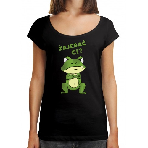 

Koszulka Damska Oversize Żaba Żajebać CI