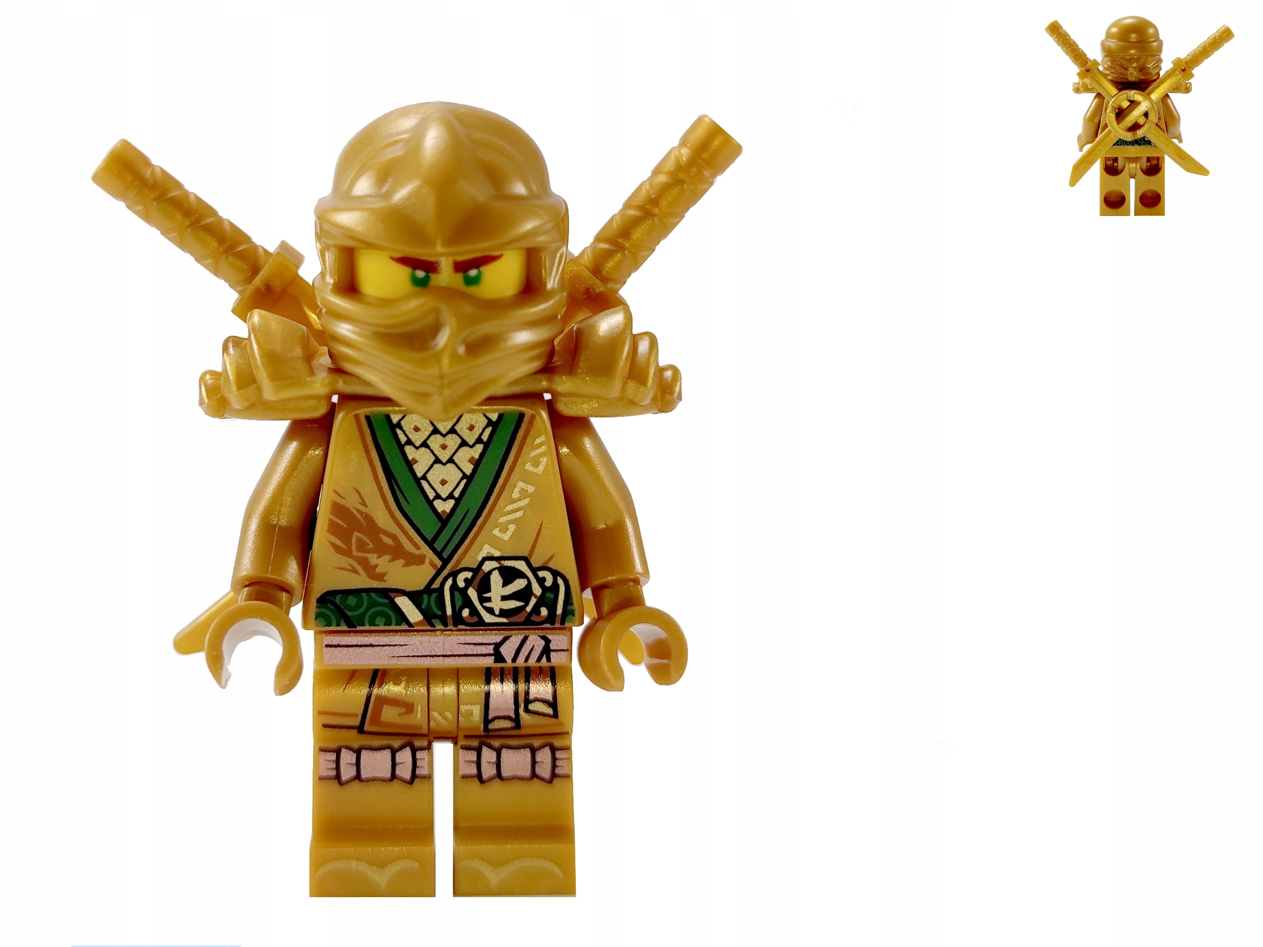 

Lego Ninjago- Golden Ninja (Lloyd)+ miecze+ zbroja
