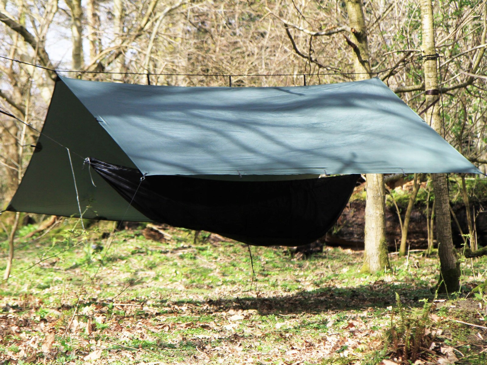 DD HAMMOCKS Superlekki Tarp Oliwkowy Wodoodporny Nylonowy Do Kempingu — miniatura 3