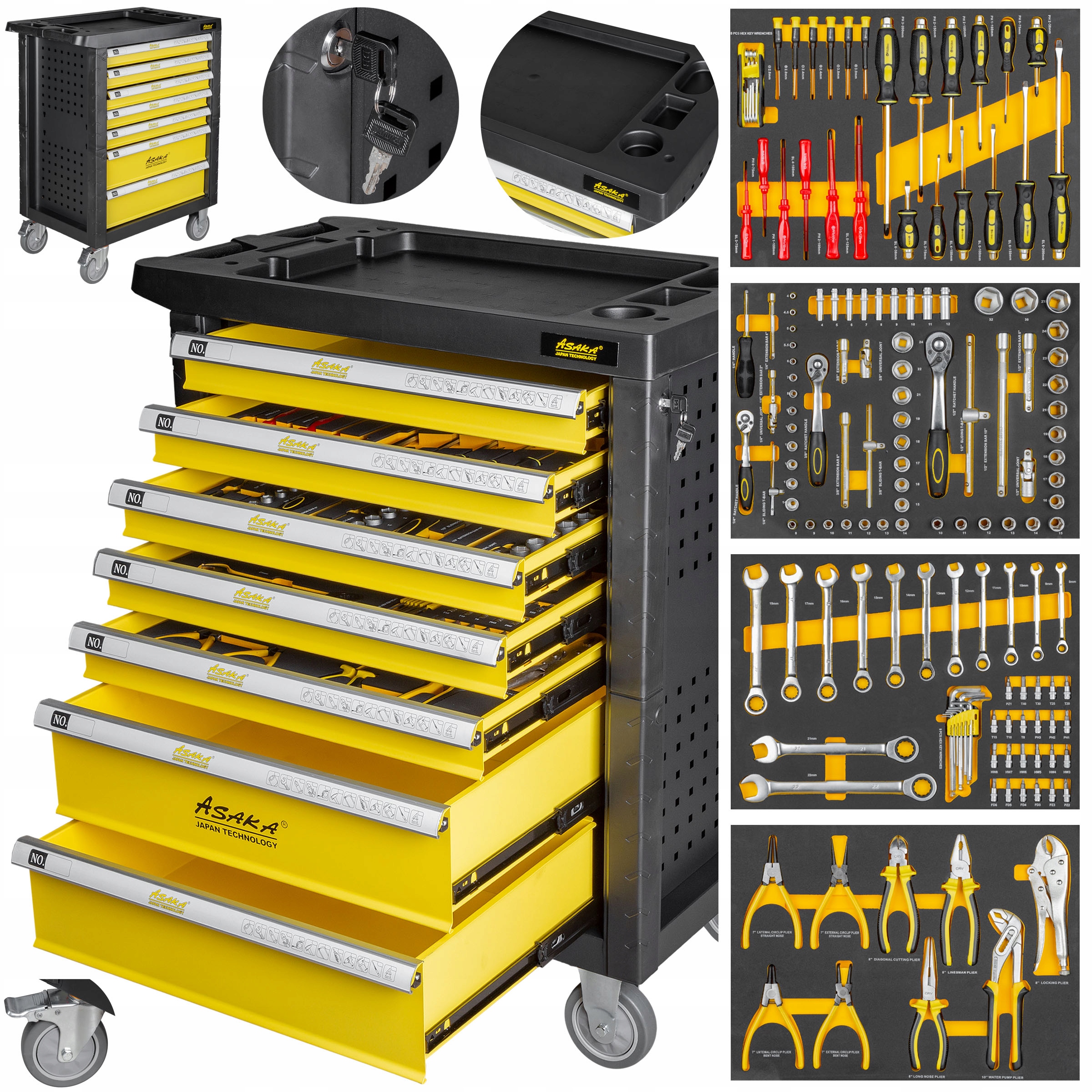 ИНСТРУМЕНТАЛЬНЫЙ ШКАФ ТЕЛЕЖКА ДЛЯ МАСТЕРСКОЙ ОБОРУДОВАНИЕ 156EL