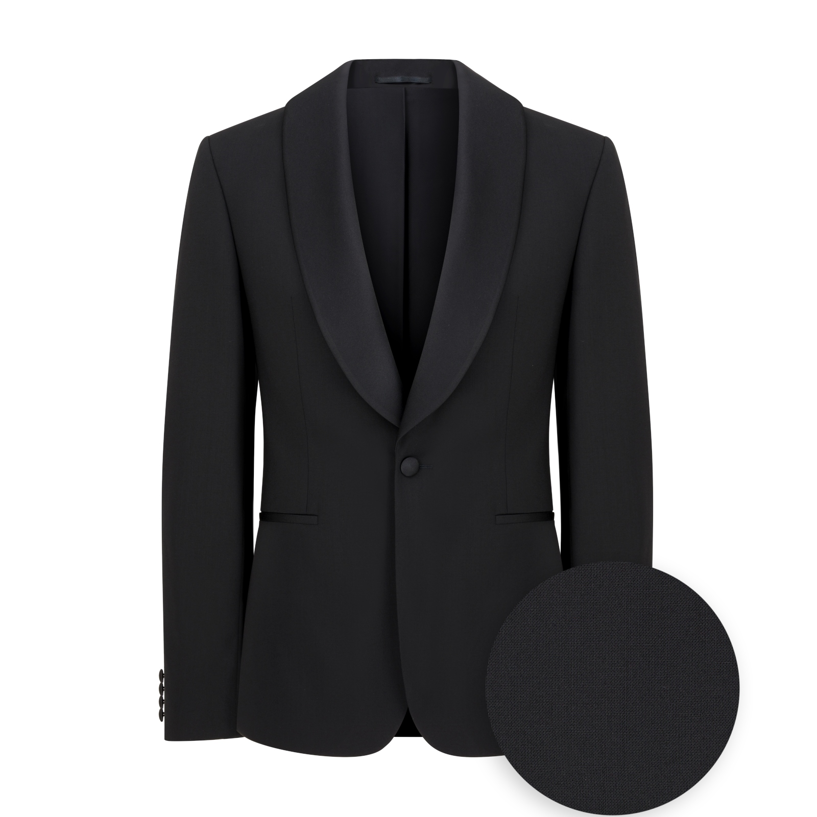 Černé smokingové sako s klopami na šálu Pako Lorente vel 54/176