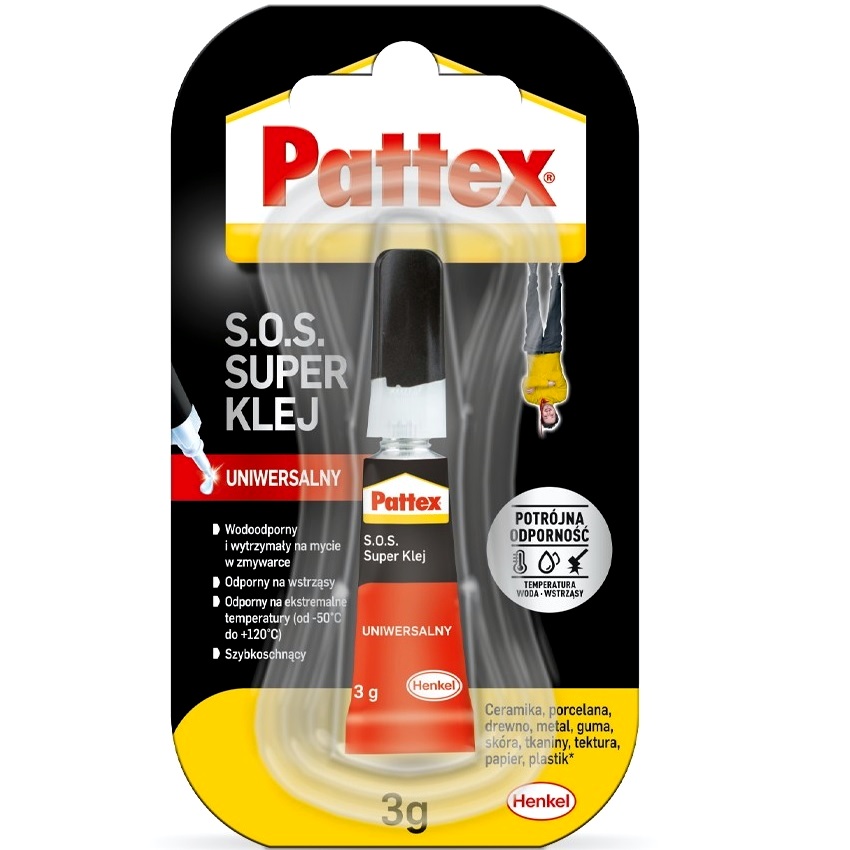 

Pattex Sos Klej Uniwersalny 3G Bezbarwny