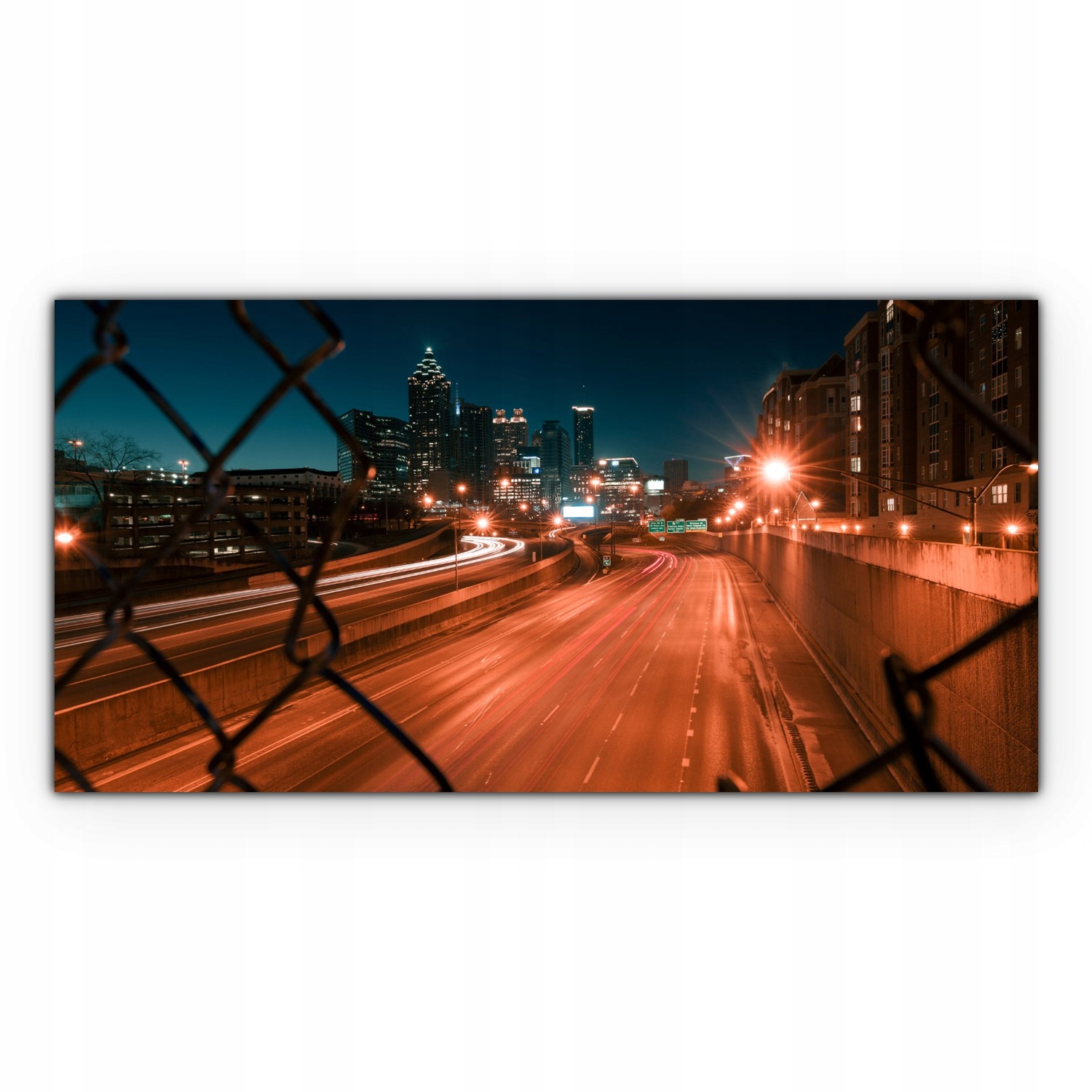 

Obraz na płótnie ścienny 120x60 Noc Miasto Budynki