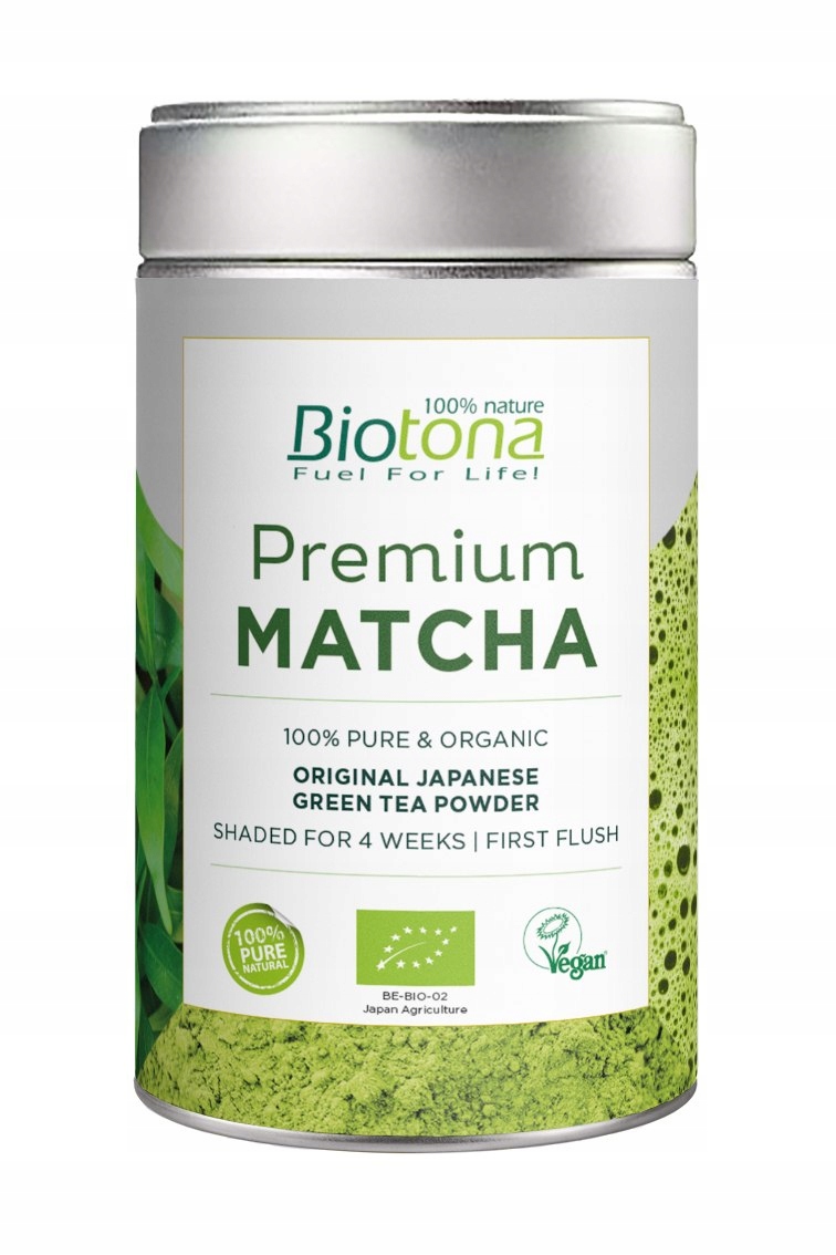 Herbata Zielona Matcha Japońska Premium Bio 80 g Biotona