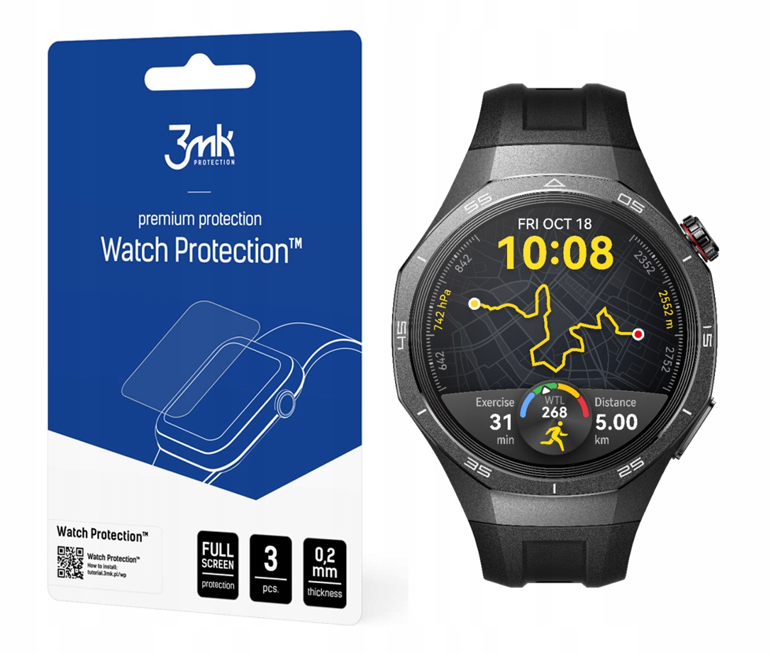 Sklo Flexibleglass Watch 3MK pro Huawei Watch GT5 Pro 46 mm