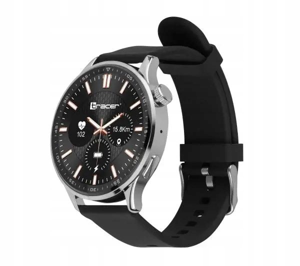 Smartwatch Tracer SMW9 X-tro 1.52'' 47mm Czarny dodatkowy pasek