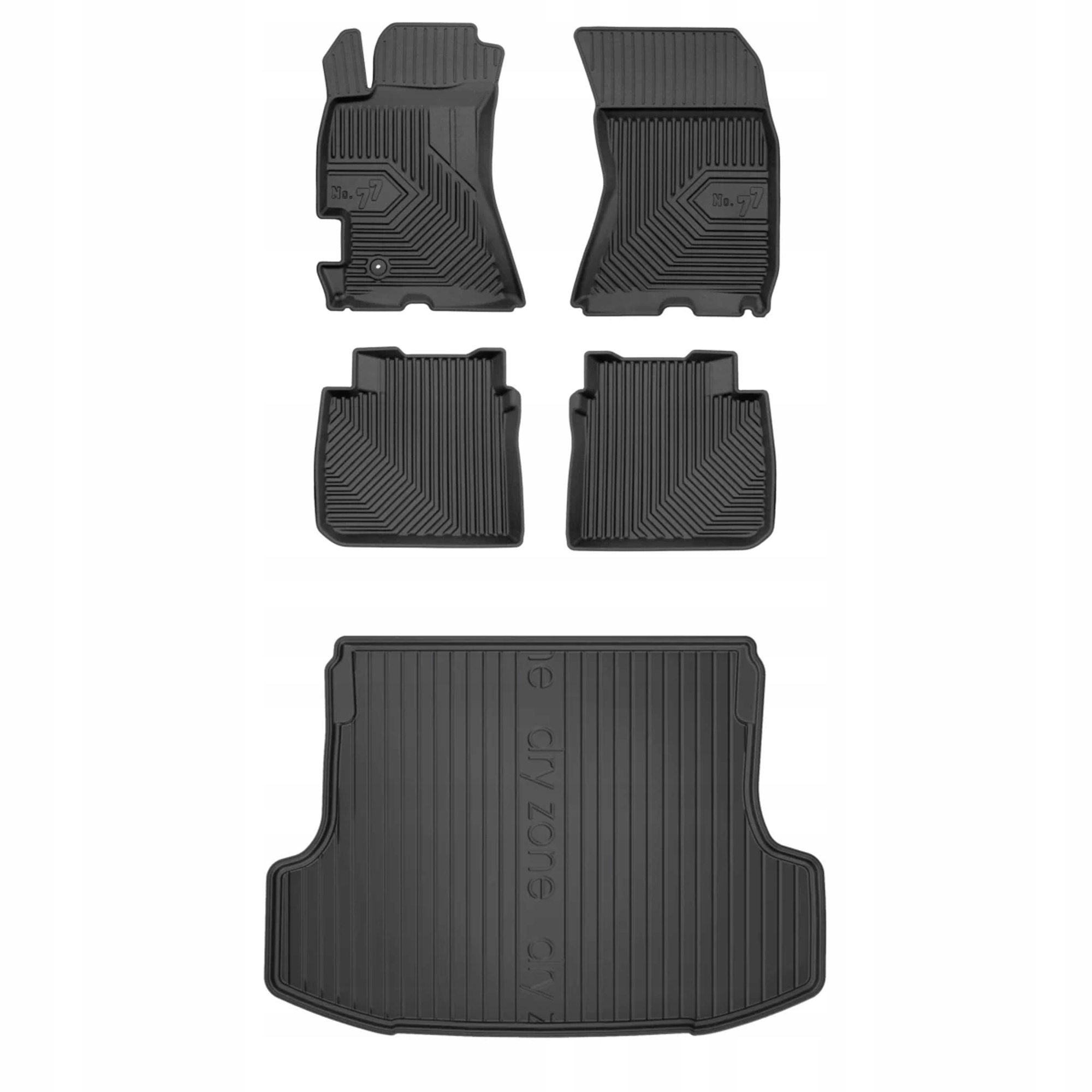 Gumová sada kobercov a rohoží Subaru Legacy IV 2003-2009 Sedan