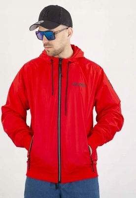 Bunda Pit Bull Jarní Athletic Logo fluo červená
