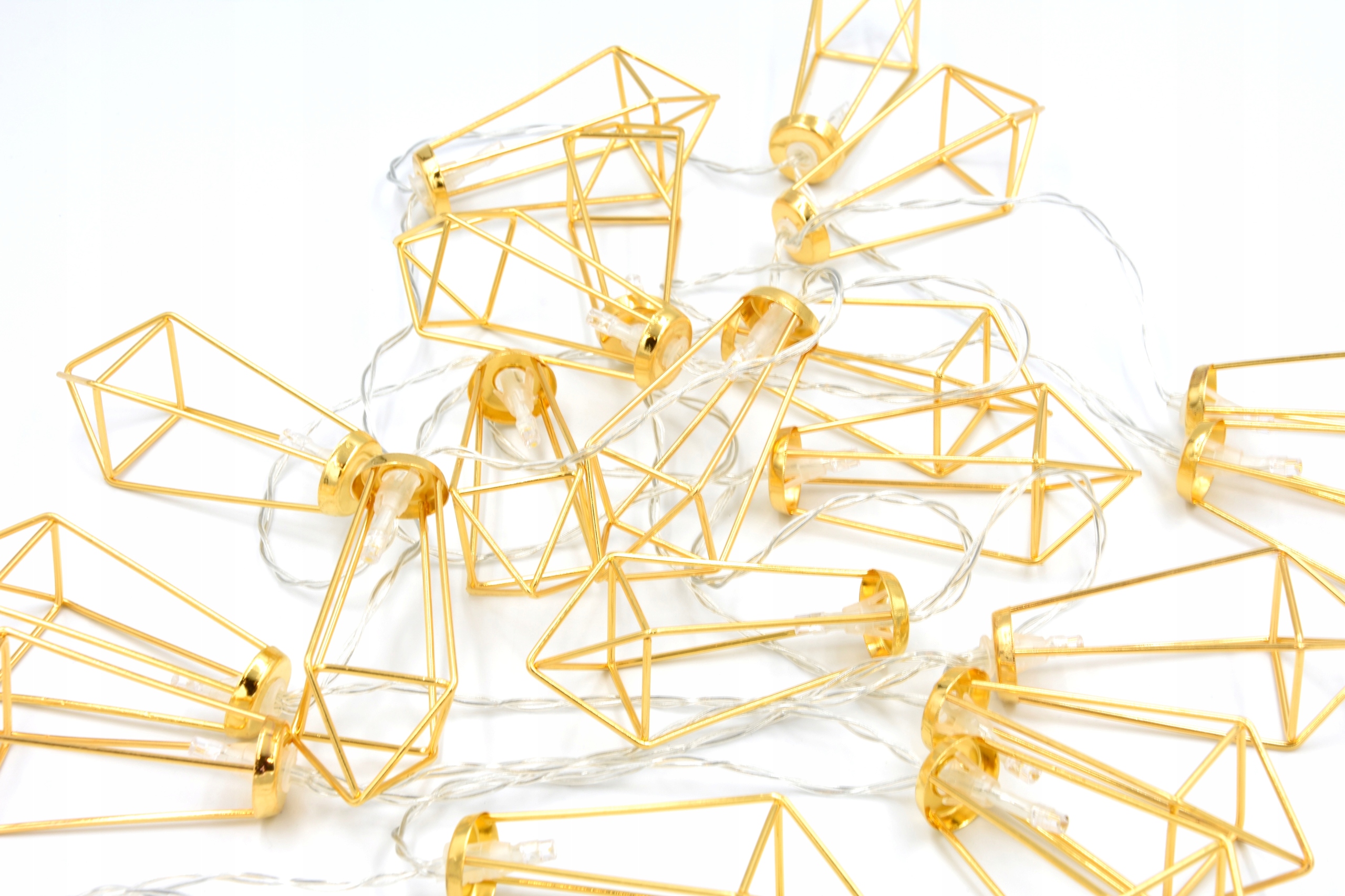 LAMPKI CHOINKOWE NA BATERIĘ ZŁOTE LOFT 20LED