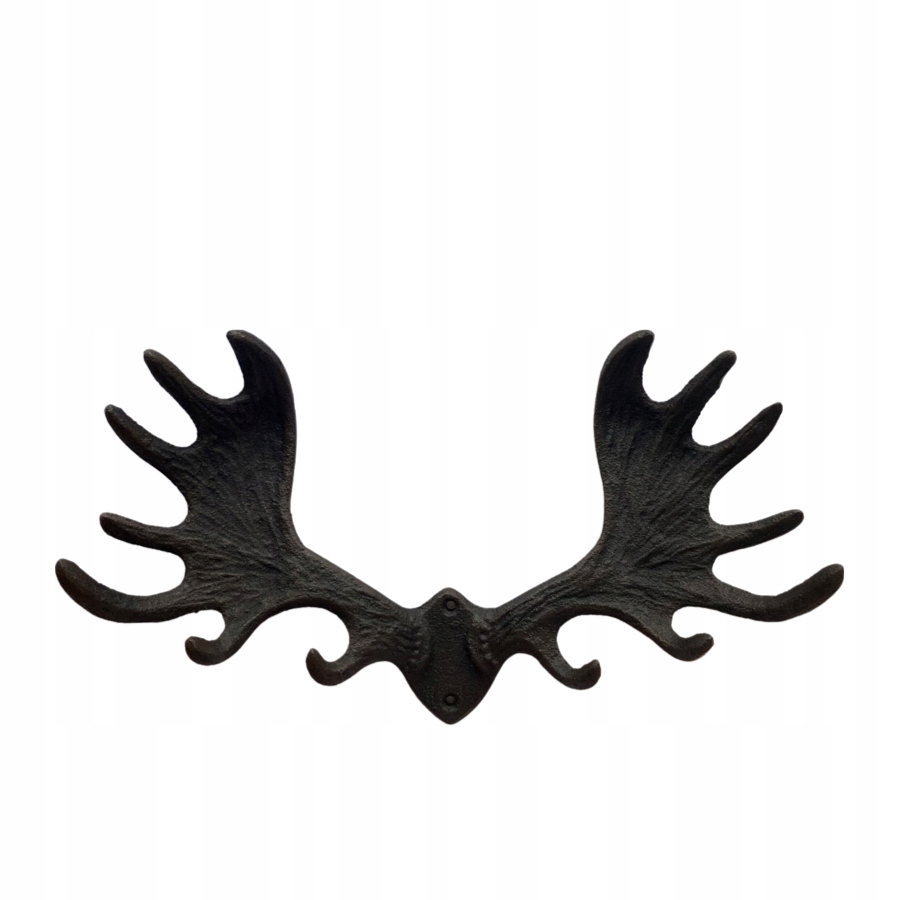 

Duży Wieszak Metalowy Poroże Łoś Brązowy 20X36X7