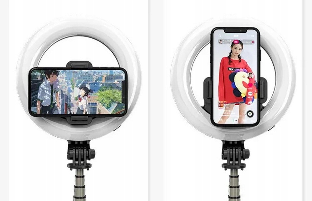 LAMPA DO TELEFONU RING UCHWYT STATYW PIERŚCIENIOWA LED SELFIE PILOT Marka Azaris