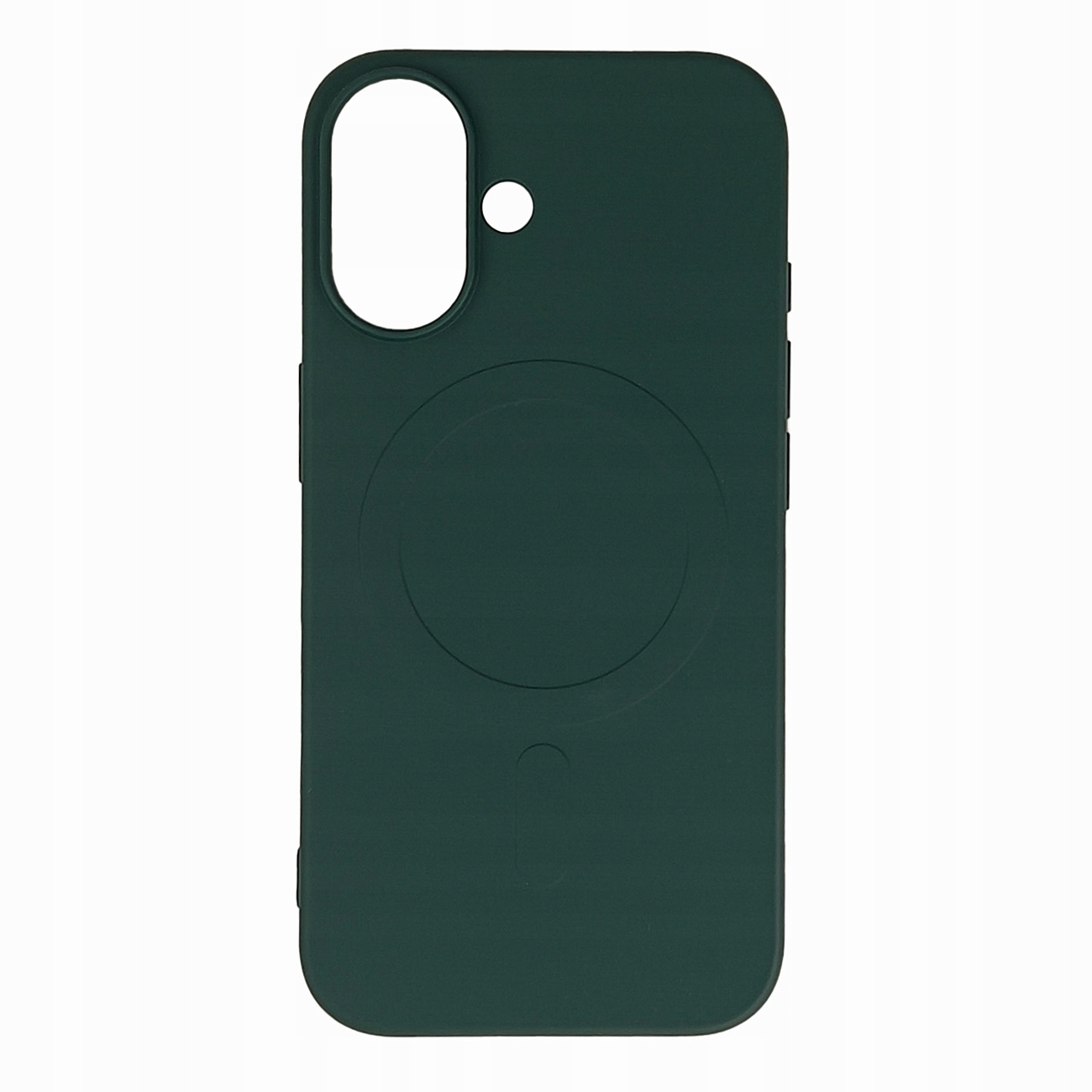 Etui Liquid Silicone Case MagSafe na iPhone 16 ciemnozielone