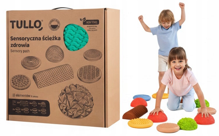 Tullo Senzorická stezka – pastelová, na rovnováhu, vady držení těla 11el.