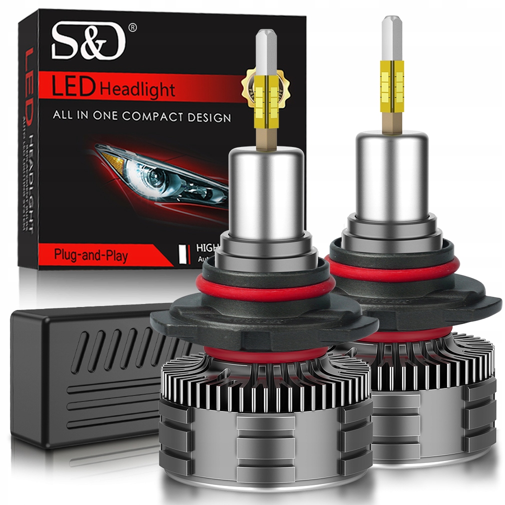 Led Žárovky S&d HB4 9006 160W 360° Slim 25000LM Silné Can