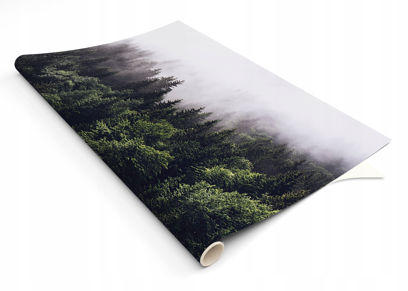 

Samoprzylepna okleina Laminowana las we mgle mgła