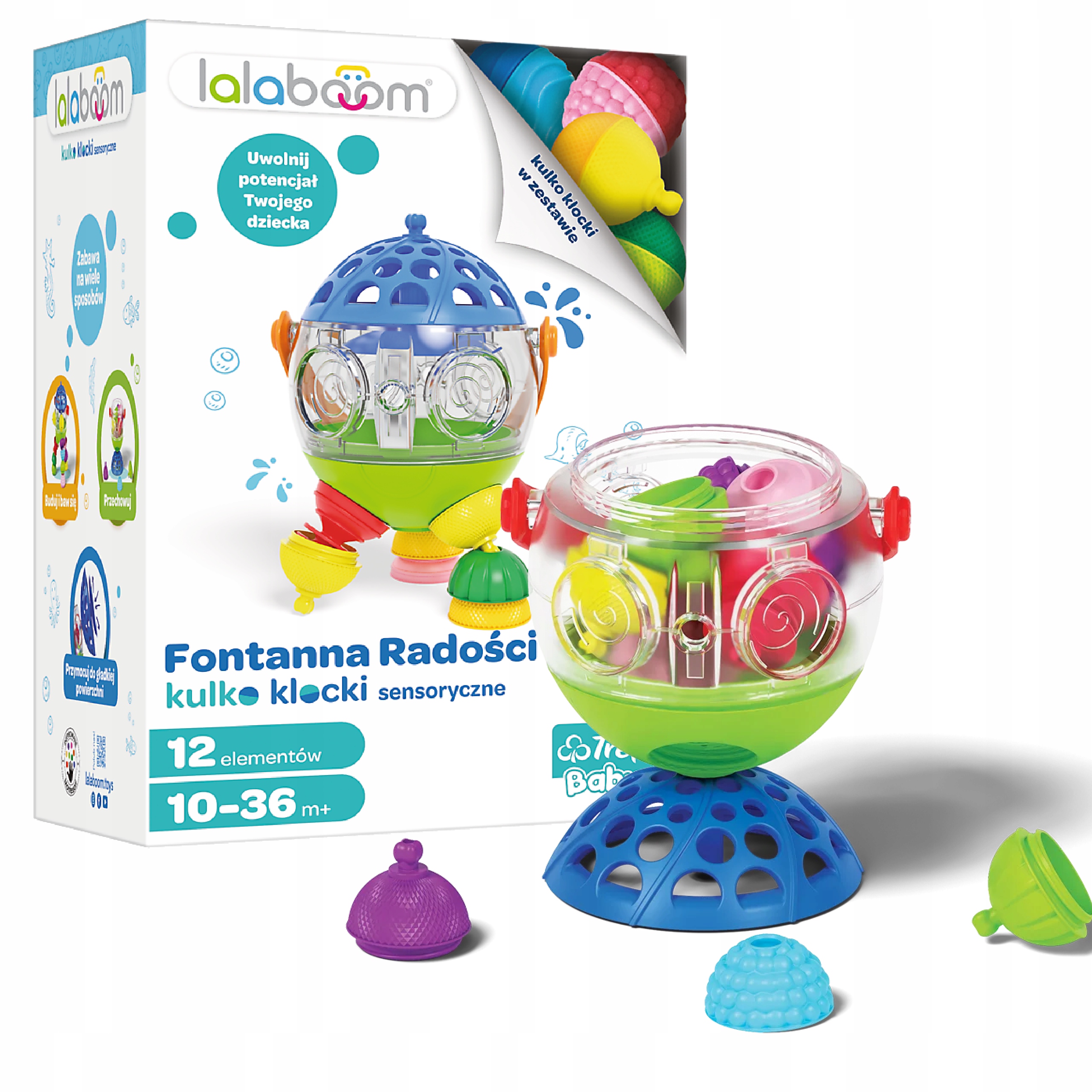 

Lalaboom fontanna radości klocki sensoryczne Trefl