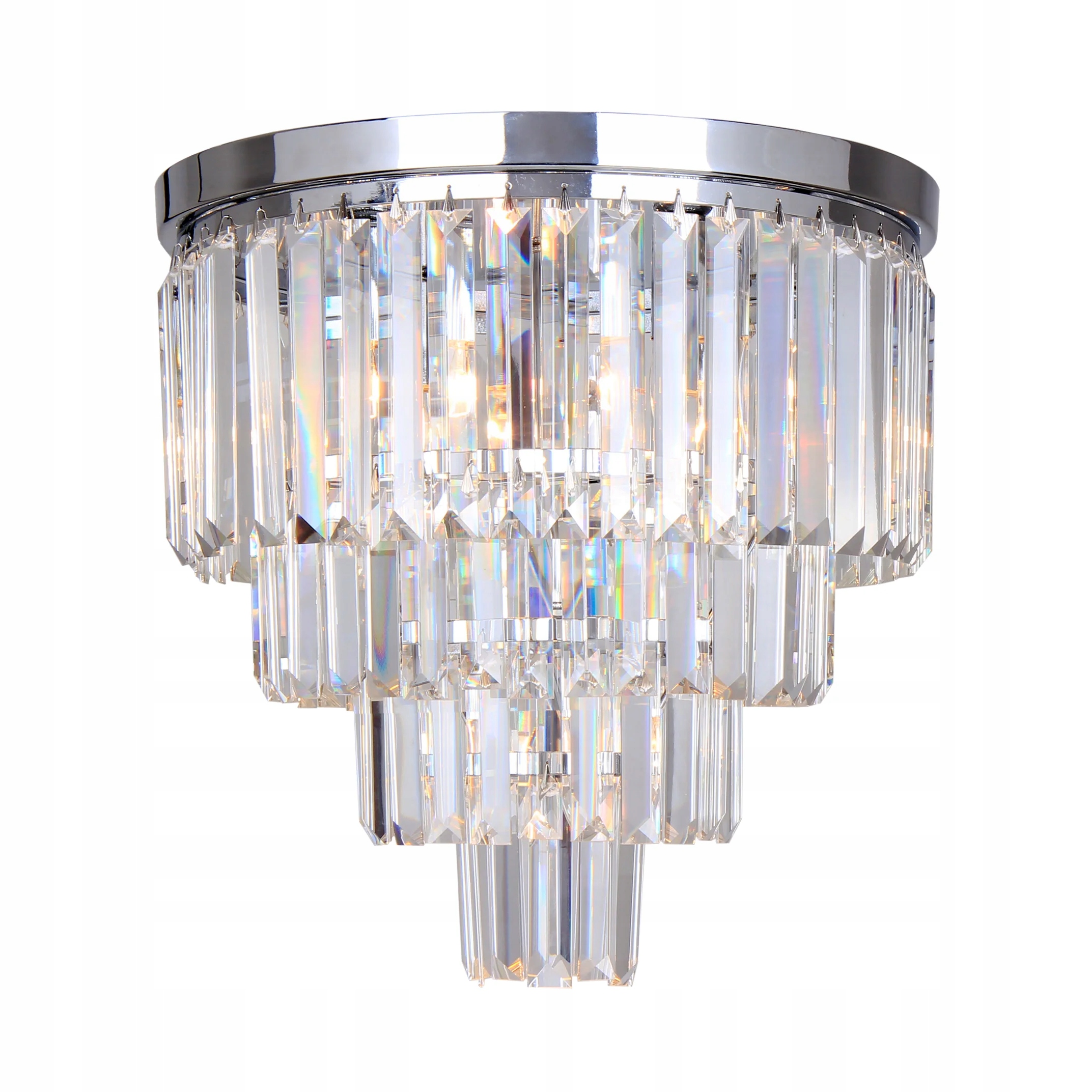 Krištáľová lampa glamour chróm Amedeo 5xE14 Zuma Line FC17106/4+1-CHR