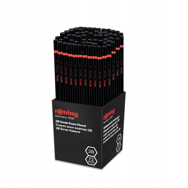 Ołówek drewniany Rotring Czarny 2B Marka Rotring