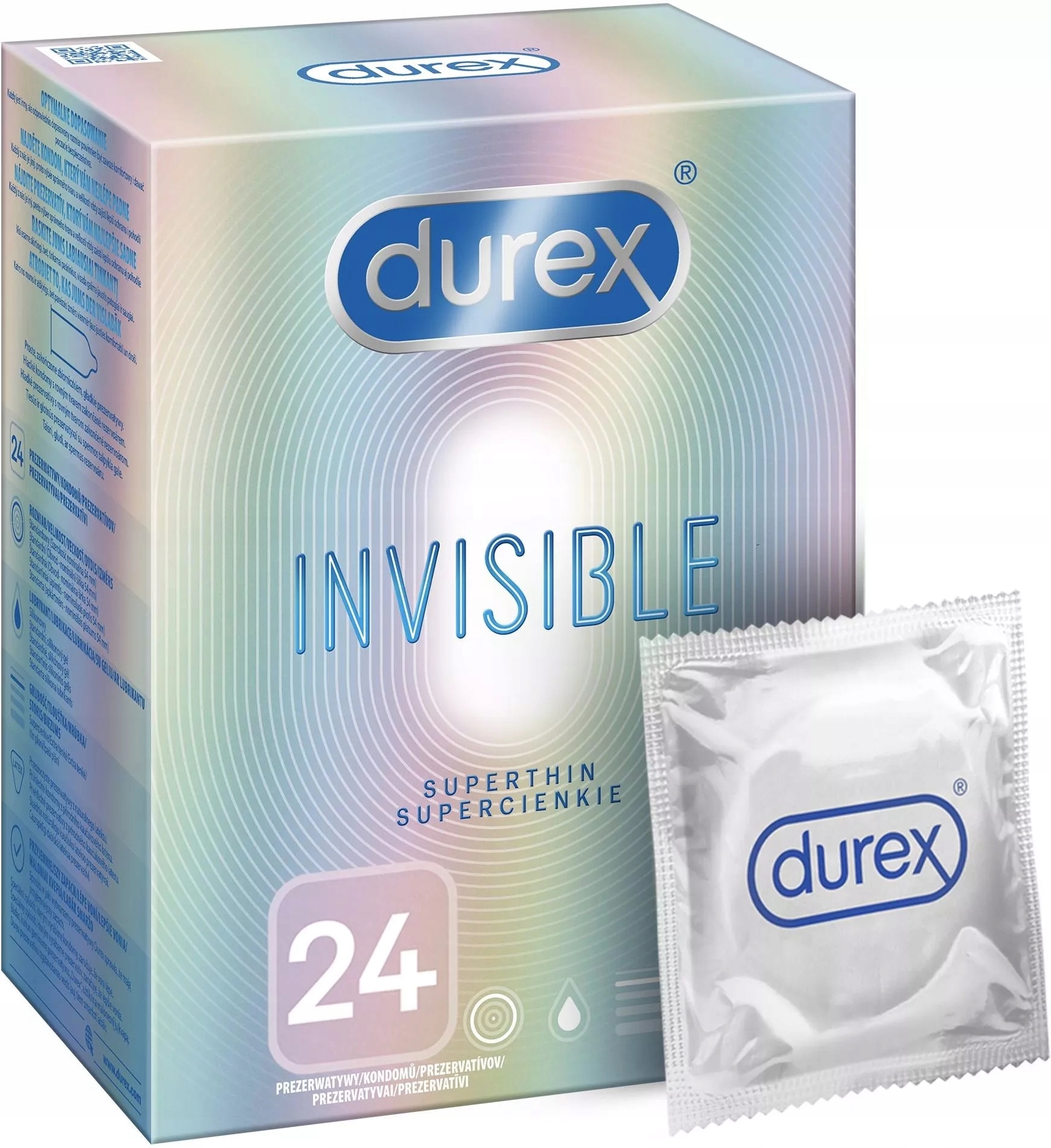 

Prezerwatywy Durex Invisible Supercienkie 24 Szt.