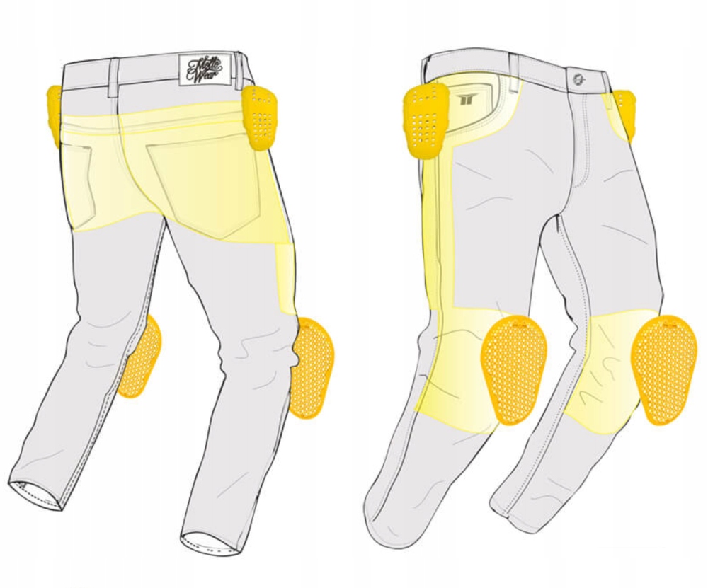 Bojówki motocyklowe Helios Green 2 XL Motto Wear Rozmiar XL