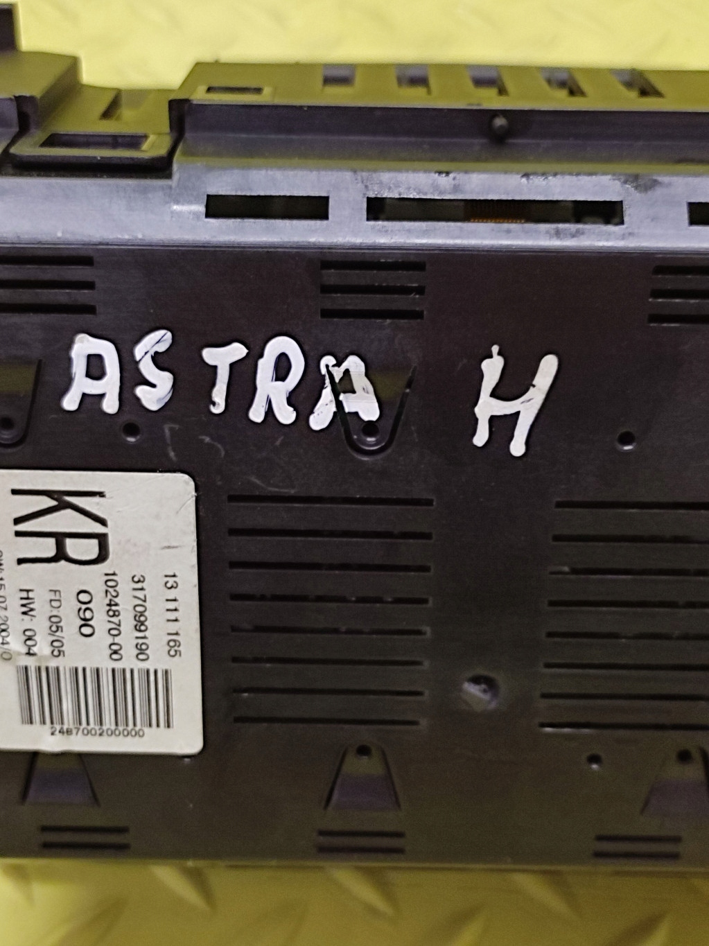 OPEL ASTRA H display 102487000