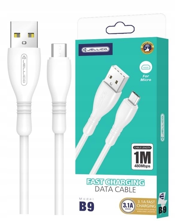Szybki Kabel 66W PD USB na MicroUSB do Ładowarki QC Fast Charging 1m
