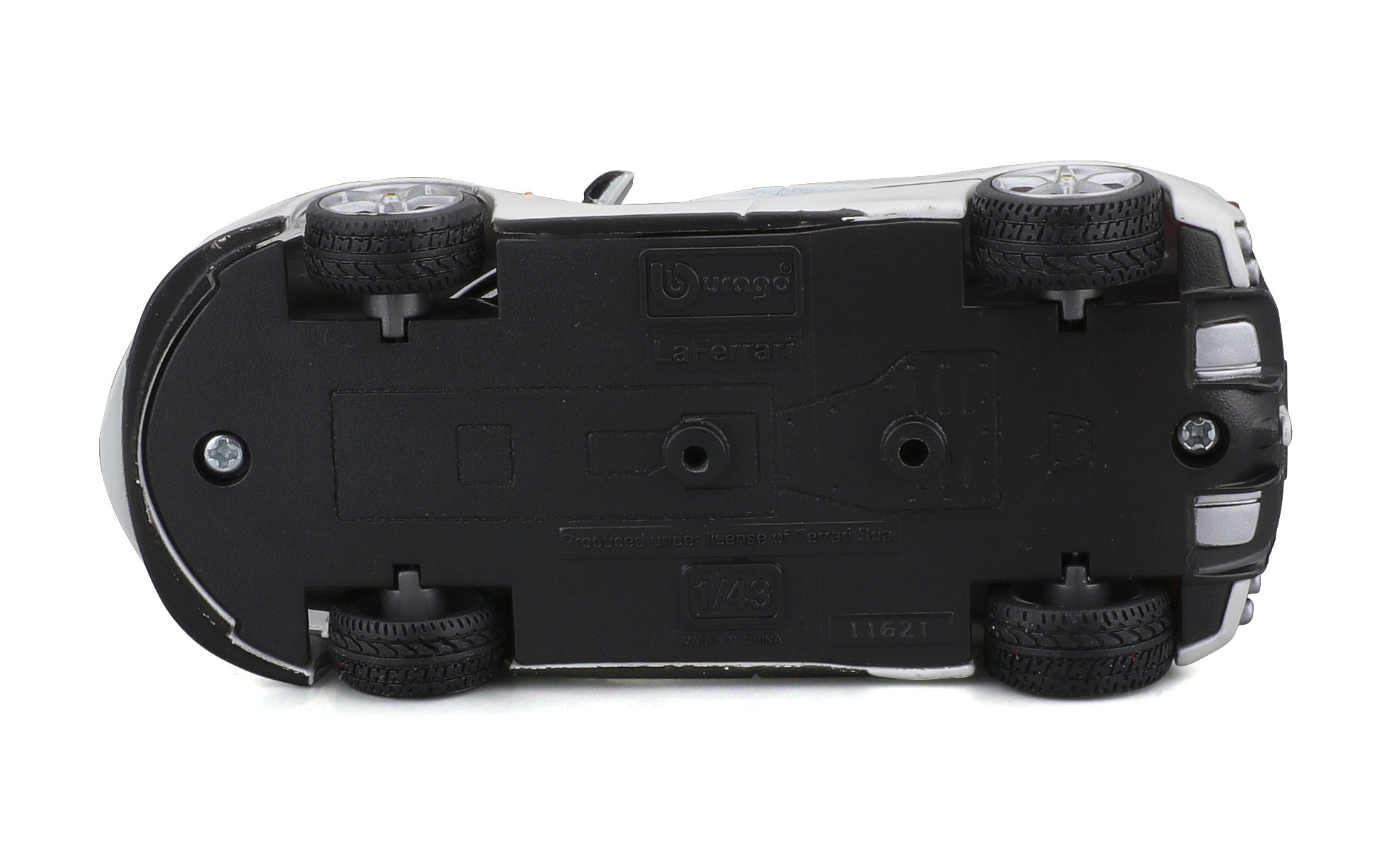 LaFerrari 1:43 Bburago SIGNATURE 18-36902 BIAŁY MODEL WŁOSKIEGO SAMOCHODU Efekty brak