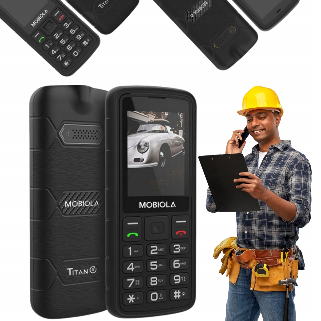 Solidní Gsm telefon Mobiola MB500 Titanx 4G Lte Na Stavbu Náročné Podmínky