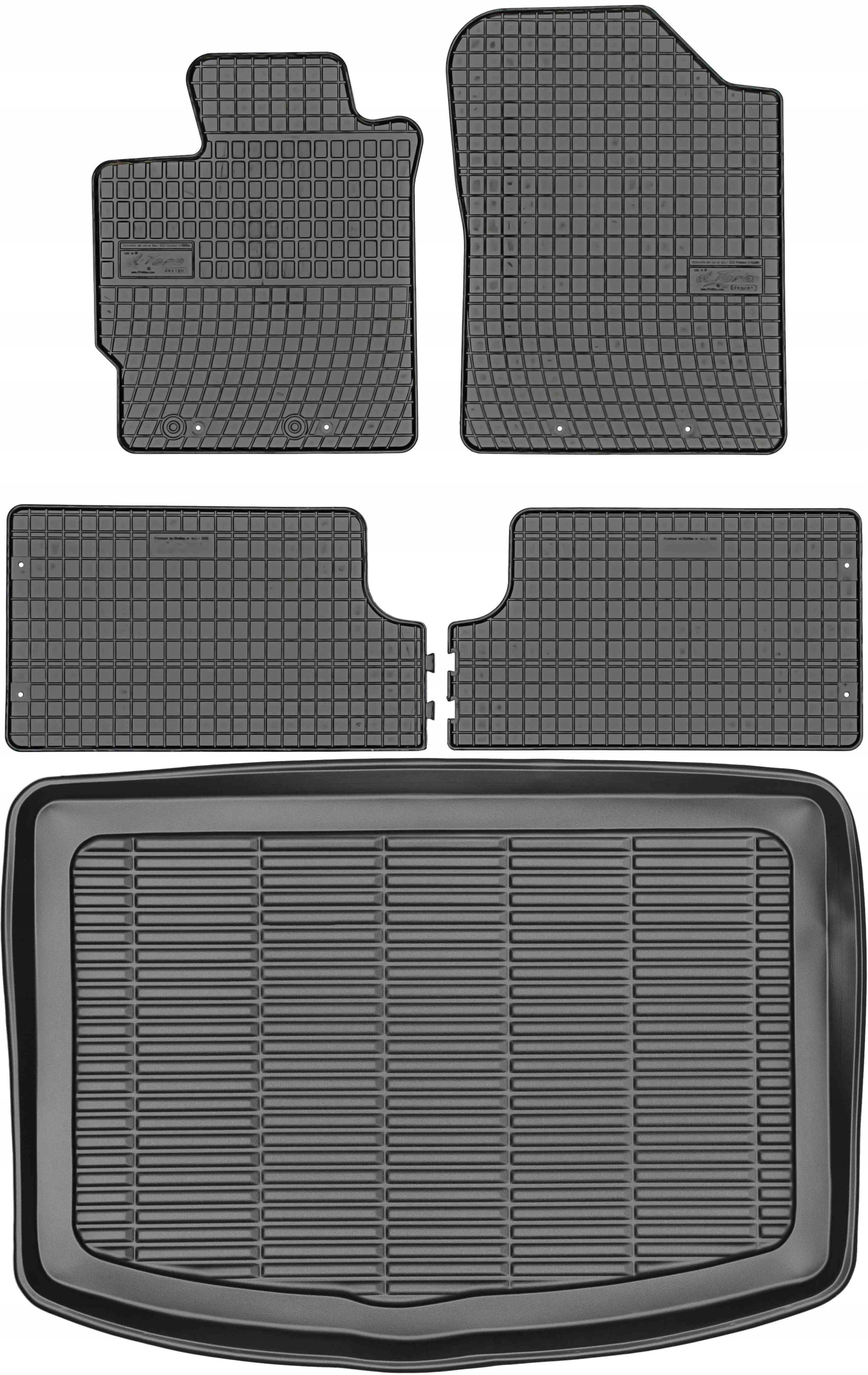 Toyota Yaris III Hatchback od roku 2012-2019 Sada Koberce batožinový priestor