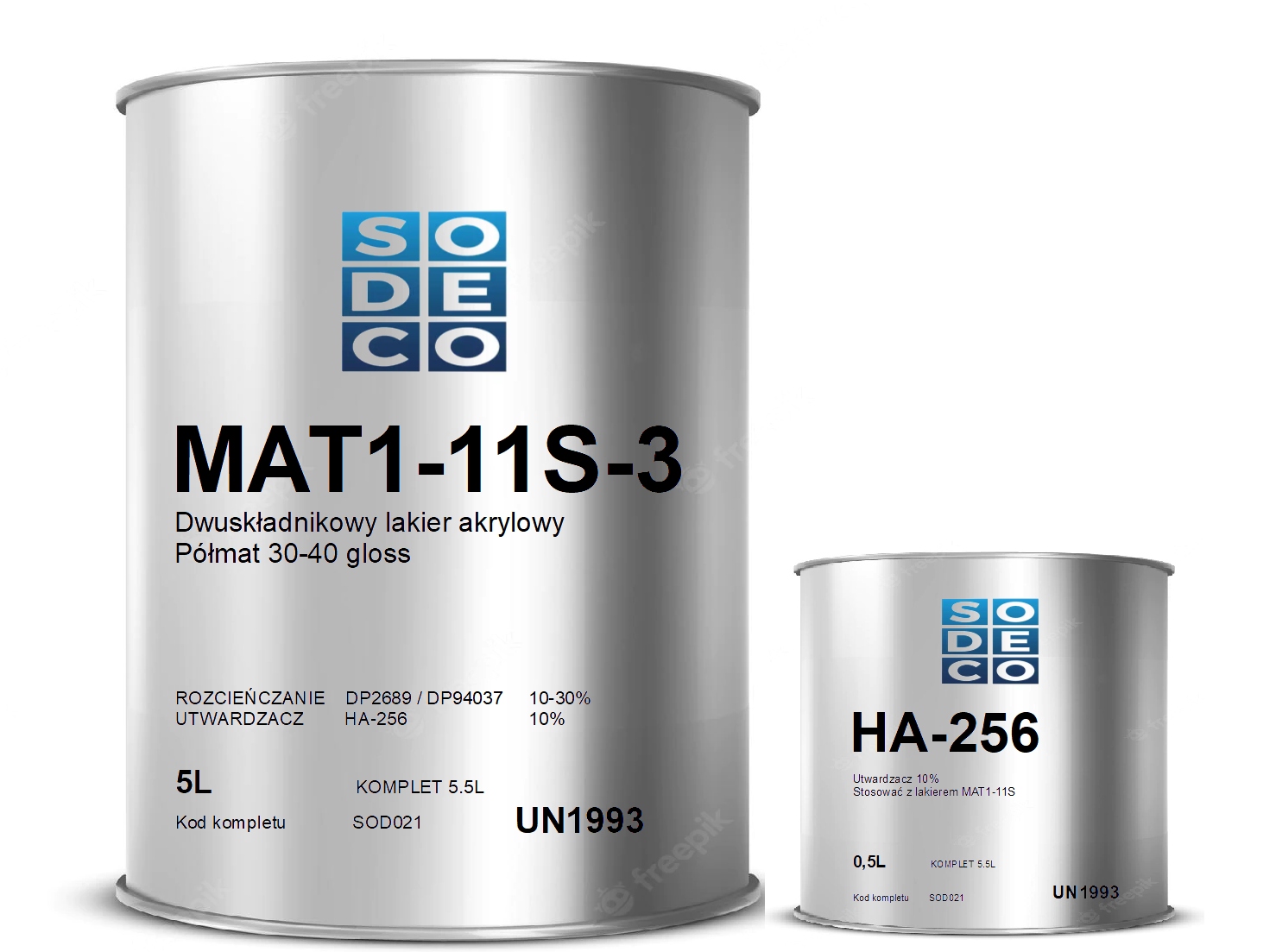 Lakier do schodów, parkietu Półmat 5,5L Sodeco