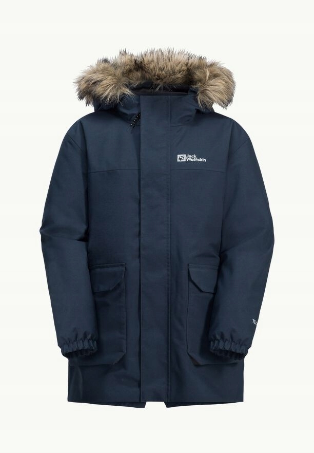 Detská bunda 3w1 Jack Wolfskin Cosy Bear S kapucňou Tmavomodrá 128